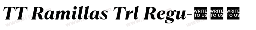 TT Ramillas Trl Regu字体转换